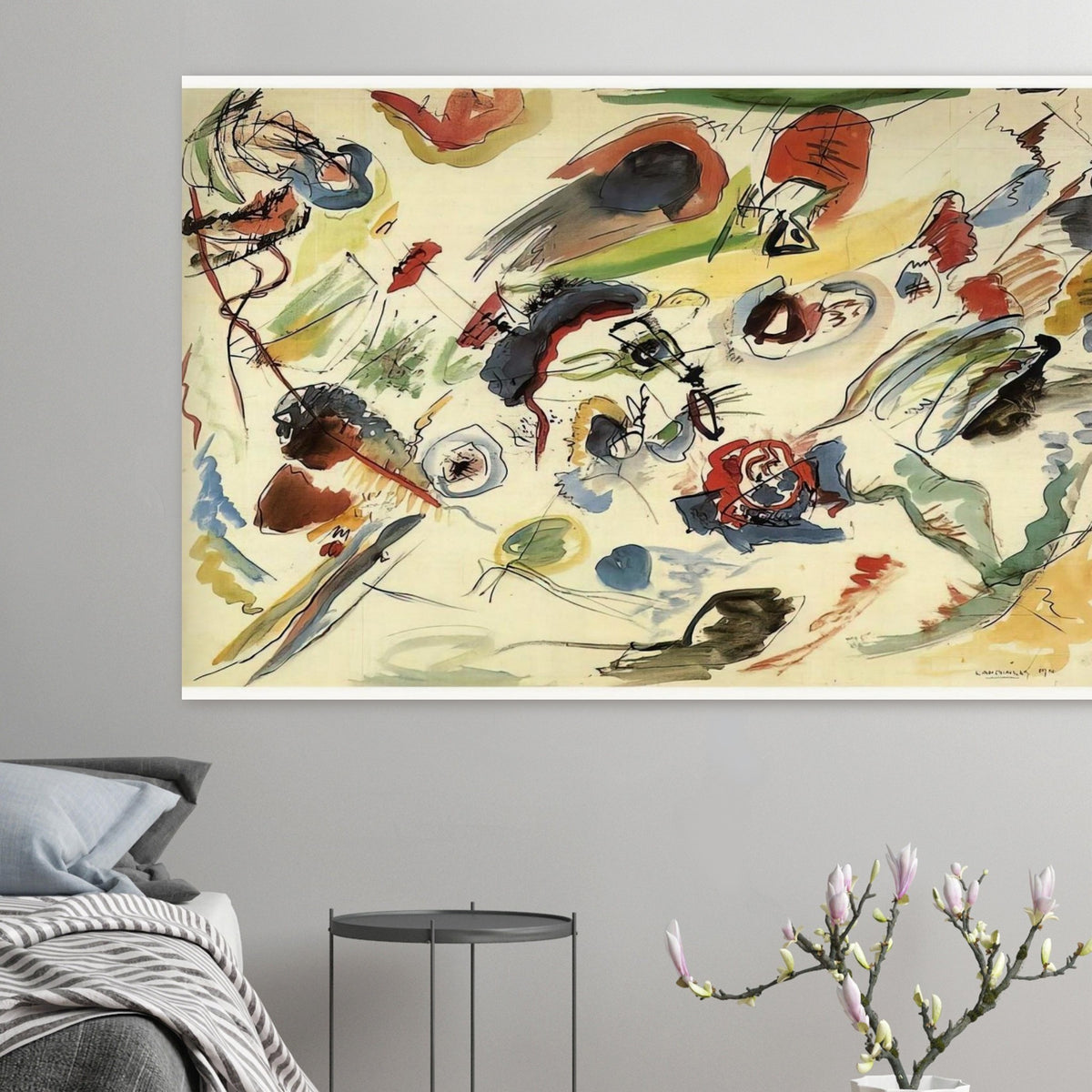 UNTITLED FIRST ABSTRACT WATERCOLOR 1910 Poster | Wassily Kandinsky Poster | Wassily Kandinsky Shop