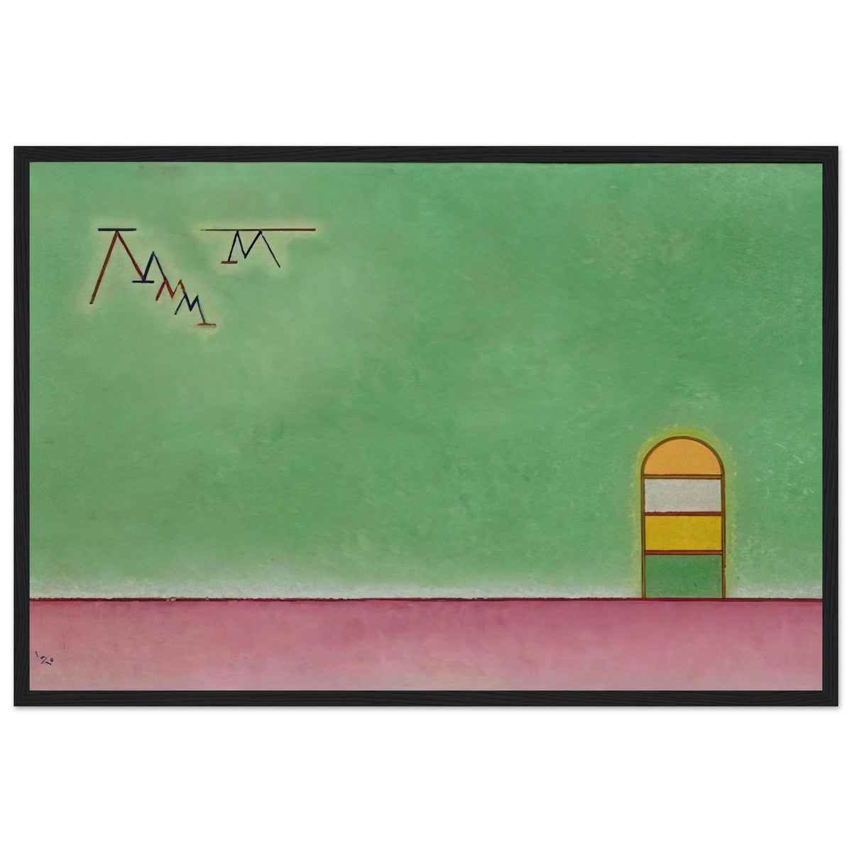 GREEN EMPTYNESS 1930 Framed Poster | Wassily Kandinsky Framed Prints Wall Art | Wassily Kandinsky Shop