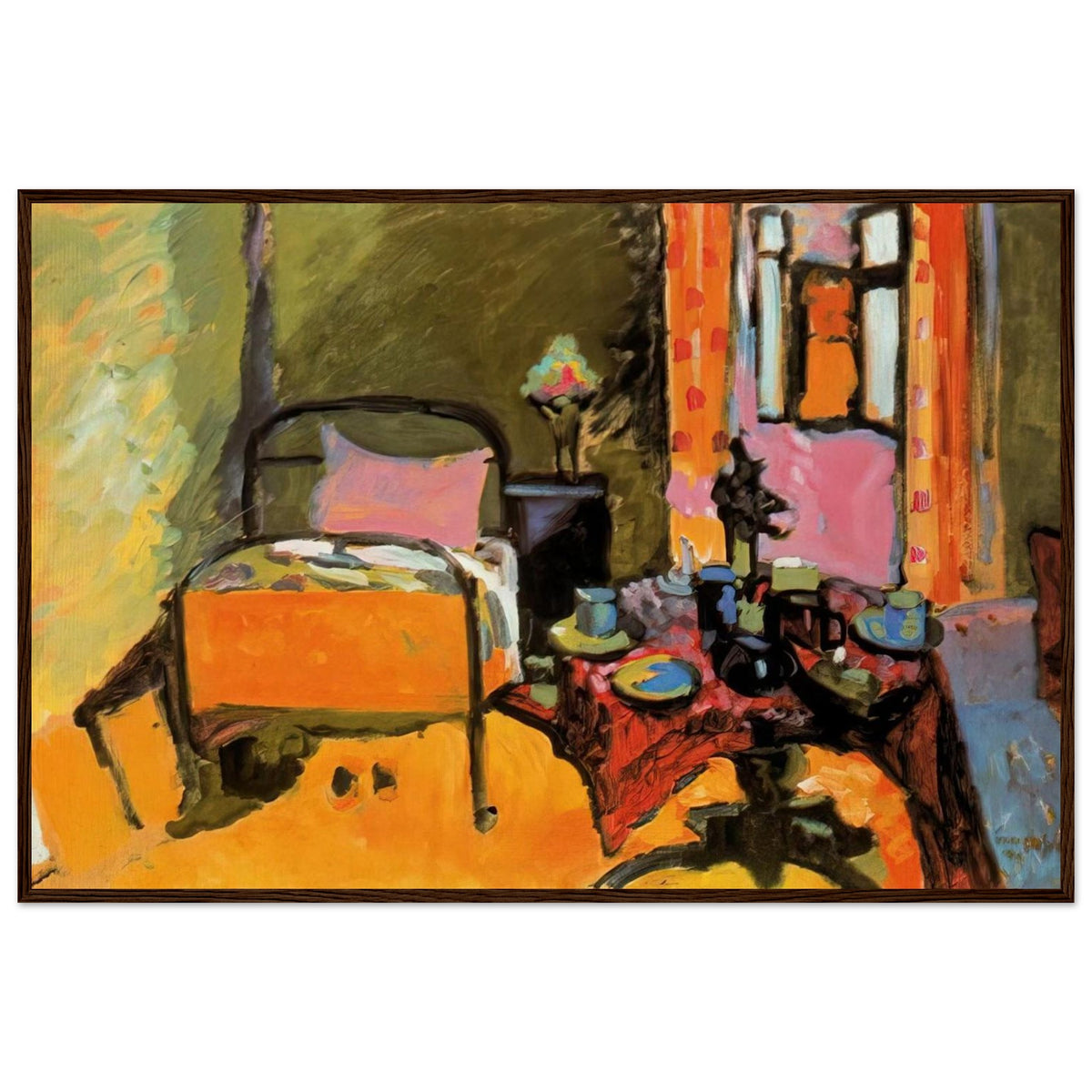 BEDROOM IN AINTMILLERSTRASSE 1909 Framed Poster | Wassily Kandinsky Framed Prints Wall Art | Wassily Kandinsky Shop