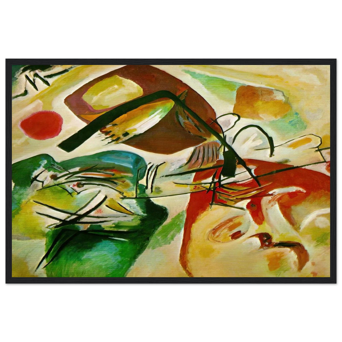 PICTURE WITH A BLACK ARCH 1912 Framed Poster | Wassily Kandinsky Framed Prints Wall Art | Wassily Kandinsky Shop