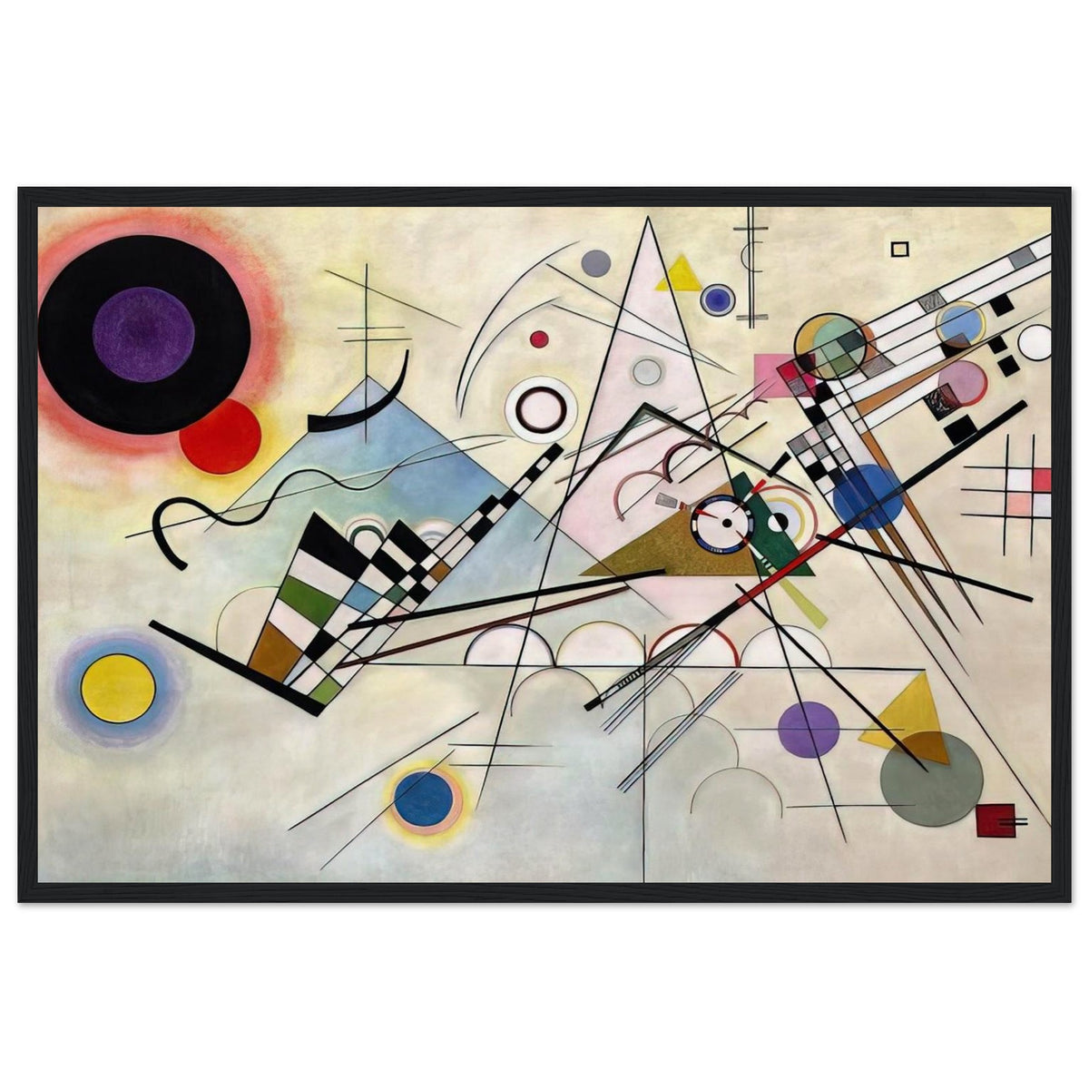 COMPOSITION 8 1923 Framed Poster | Wassily Kandinsky Framed Prints Wall Art | Wassily Kandinsky Shop