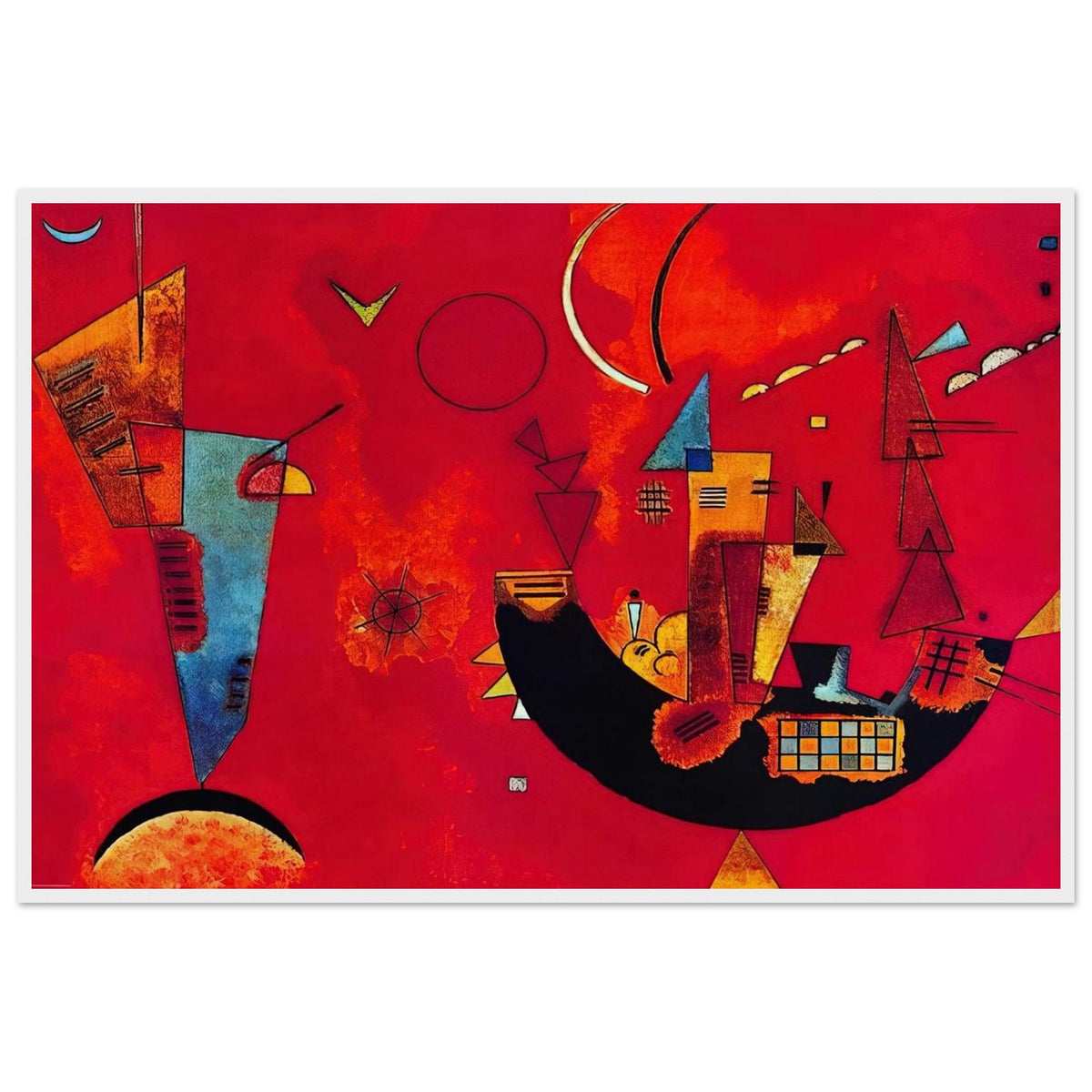 MIT UND GEGEN 1929 Framed Poster | Wassily Kandinsky Framed Prints Wall Art | Wassily Kandinsky Shop