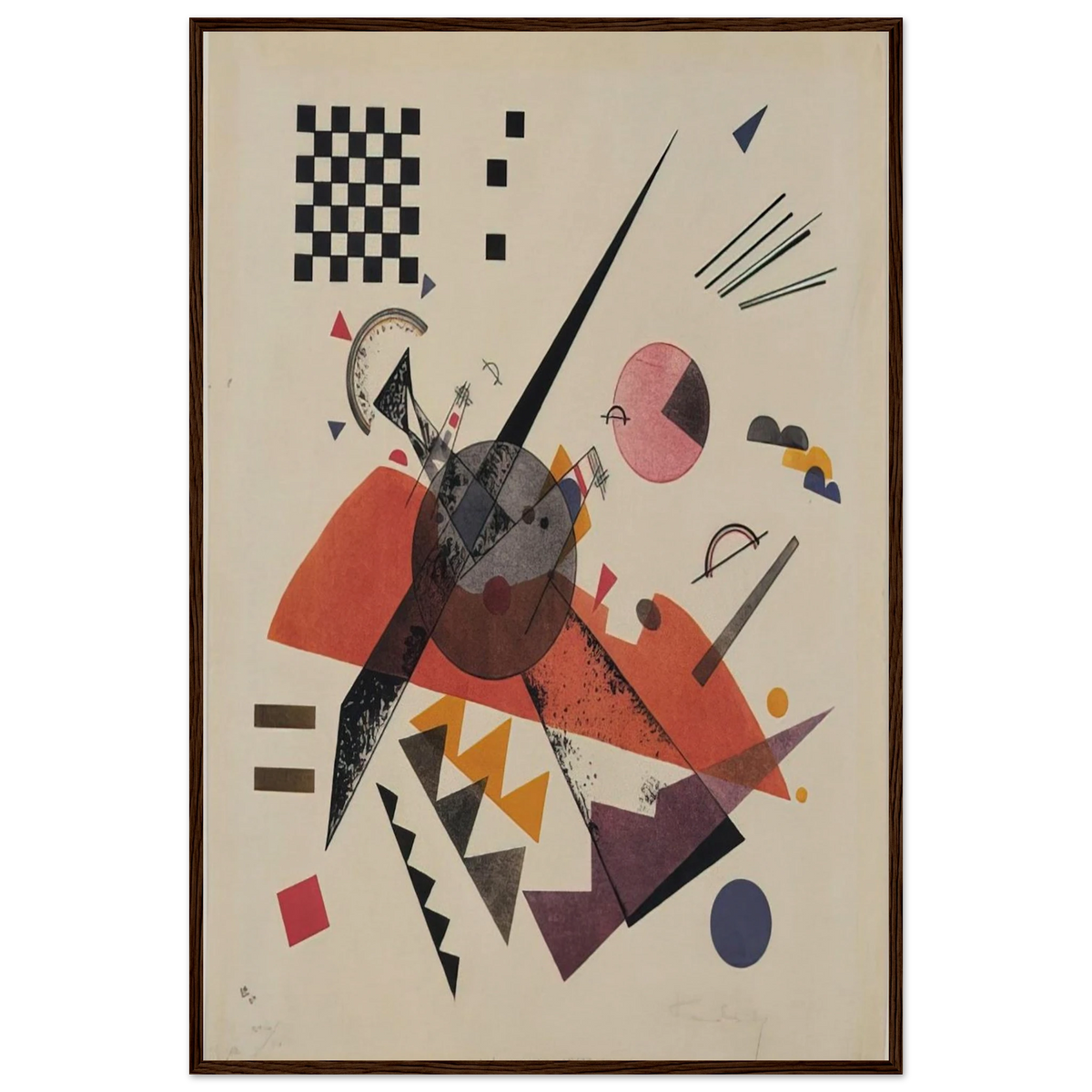ORANGE 1923 Framed Poster | Wassily Kandinsky Framed Prints Wall Art | Wassily Kandinsky Shop