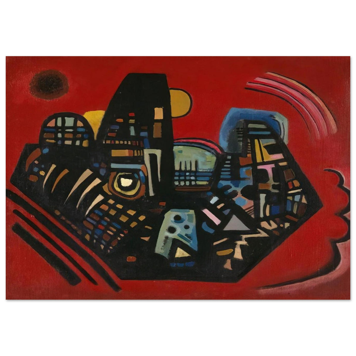 BLACK RED 1928 Poster | Wassily Kandinsky Poster | Wassily Kandinsky Shop