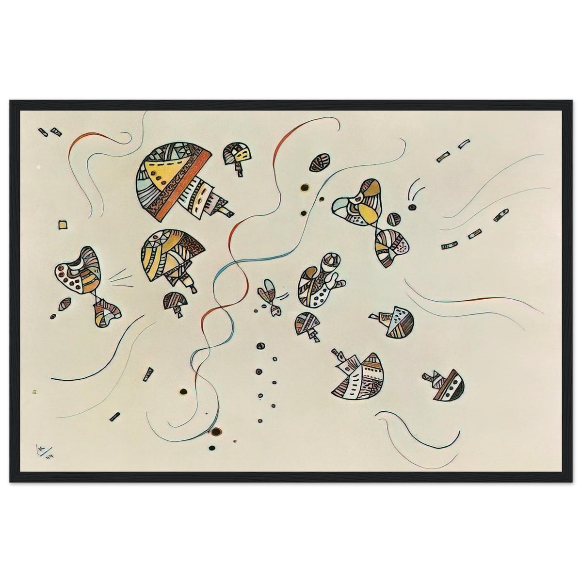 LAST WATERCOLOUR 1944 Framed Poster | Wassily Kandinsky Framed Prints Wall Art | Wassily Kandinsky Shop