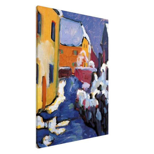 CEMETERY AND VICARAGE IN KOCHEL 1909 Canvas | Wassily Kandinsky Canvas | Wassily Kandinsky Shop