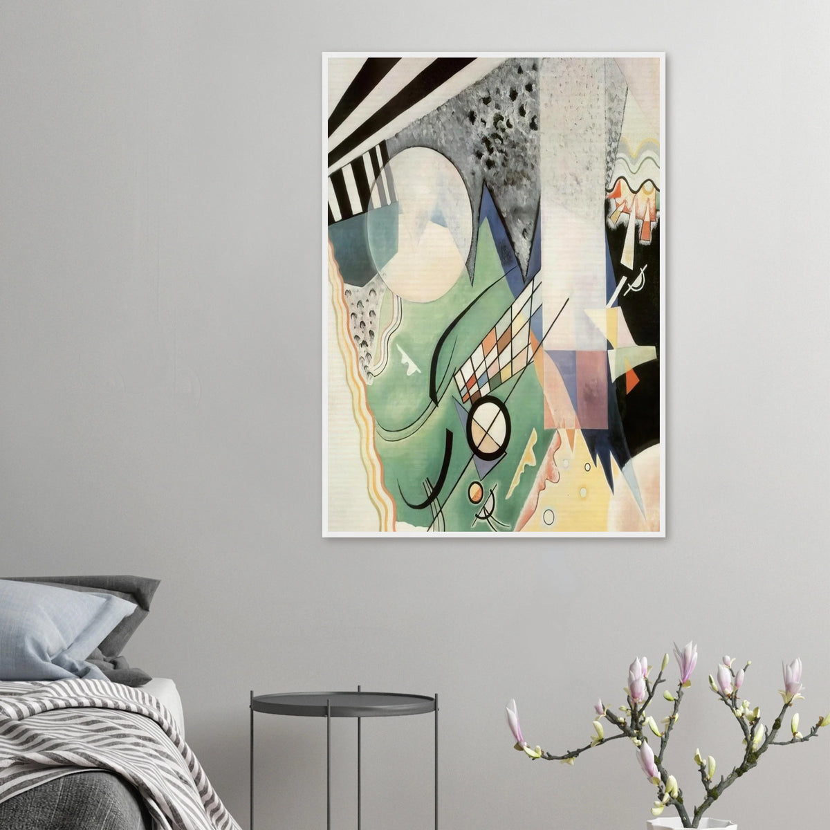 GREEN COMPOSITION 1923 Framed Poster | Wassily Kandinsky Framed Prints Wall Art | Wassily Kandinsky Shop