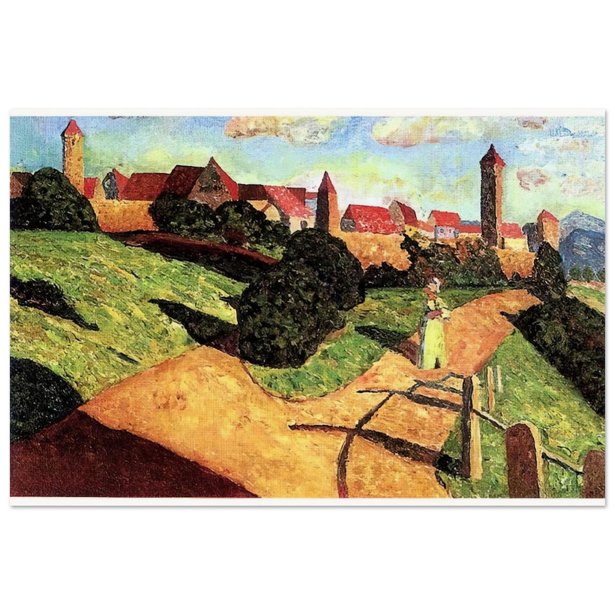 OLD TOWN II 1902 Poster | Wassily Kandinsky Poster | Wassily Kandinsky Shop