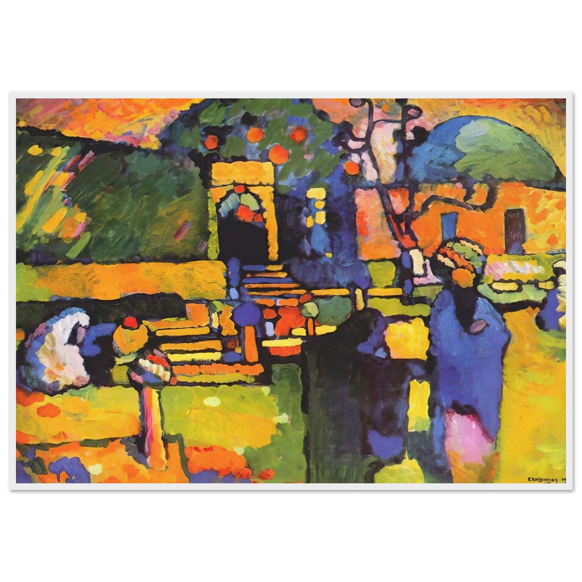 ARABS I CEMETERY 1909 Framed Poster | Wassily Kandinsky Framed Prints Wall Art | Wassily Kandinsky Shop