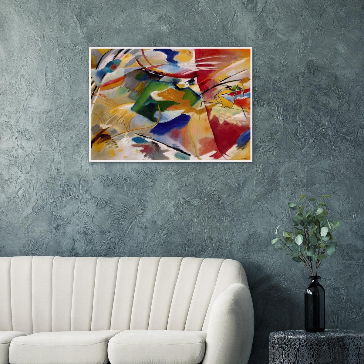 PAINTING WITH GREEN CENTER 1913 Framed Poster | Wassily Kandinsky Framed Prints Wall Art | Wassily Kandinsky Shop