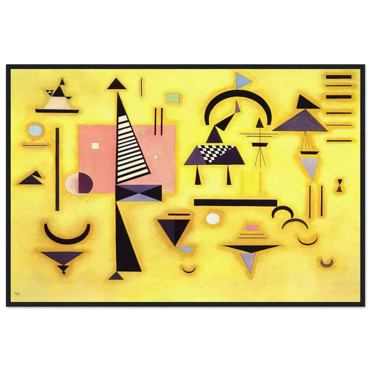 DECISIVE PINK 1932 Framed Poster | Wassily Kandinsky Framed Prints Wall Art | Wassily Kandinsky Shop