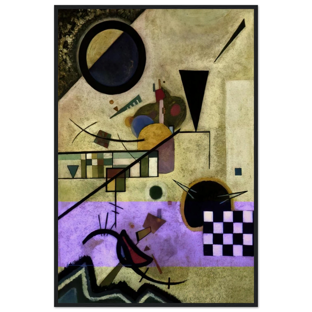CONTRASTING SOUNDS 1924 Framed Poster | Wassily Kandinsky Framed Prints Wall Art | Wassily Kandinsky Shop
