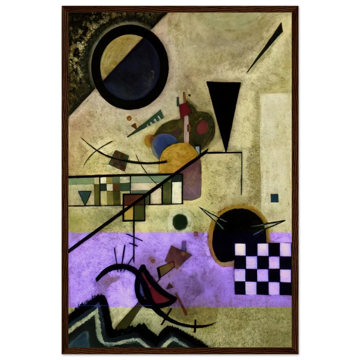 CONTRASTING SOUNDS 1924 Framed Poster | Wassily Kandinsky Framed Prints Wall Art | Wassily Kandinsky Shop