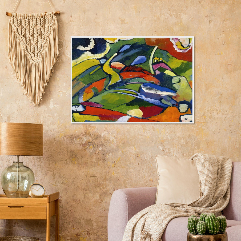 TWO RIDERS AND RECLINING FIGURE Framed Poster | Wassily Kandinsky Framed Prints Wall Art | Wassily Kandinsky Shop