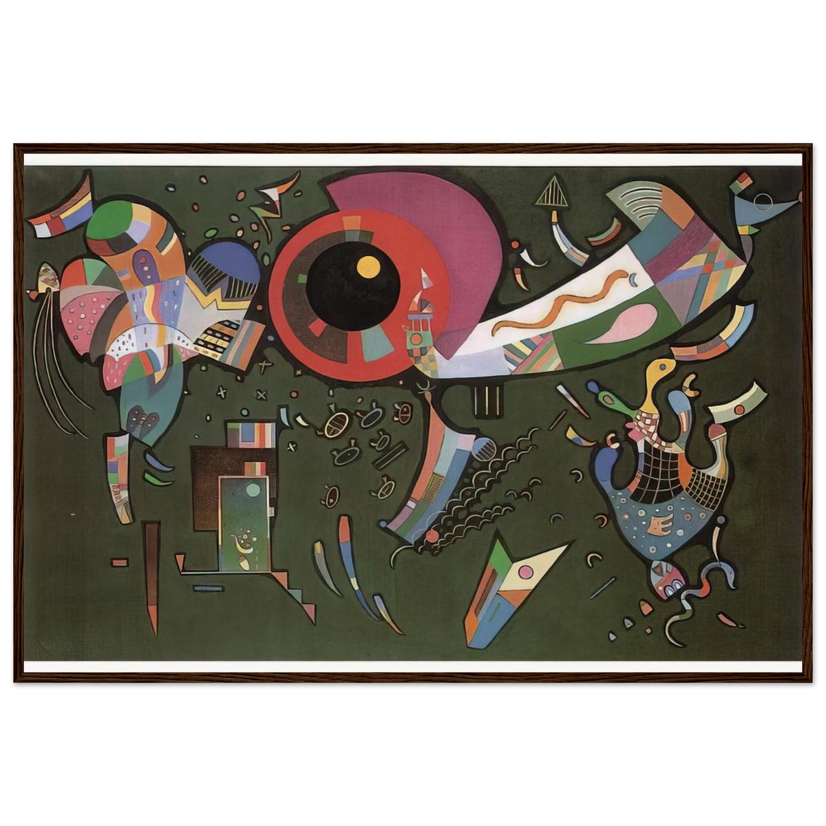 AROUND THE CIRCLE 1940 Framed Poster | Wassily Kandinsky Framed Prints Wall Art | Wassily Kandinsky Shop