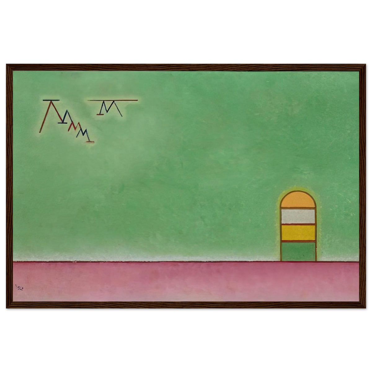GREEN EMPTYNESS 1930 Framed Poster | Wassily Kandinsky Framed Prints Wall Art | Wassily Kandinsky Shop