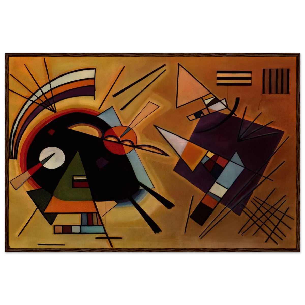BLACK AND VIOLET 1923 Framed Poster | Wassily Kandinsky Framed Prints Wall Art | Wassily Kandinsky Shop