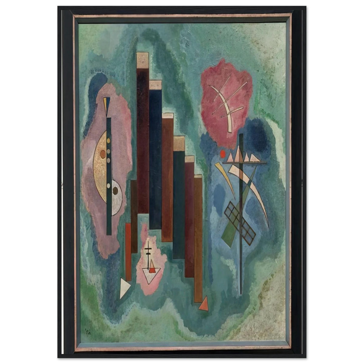 DOWNWARDS 1929 Framed Poster | Wassily Kandinsky Framed Prints Wall Art | Wassily Kandinsky Shop