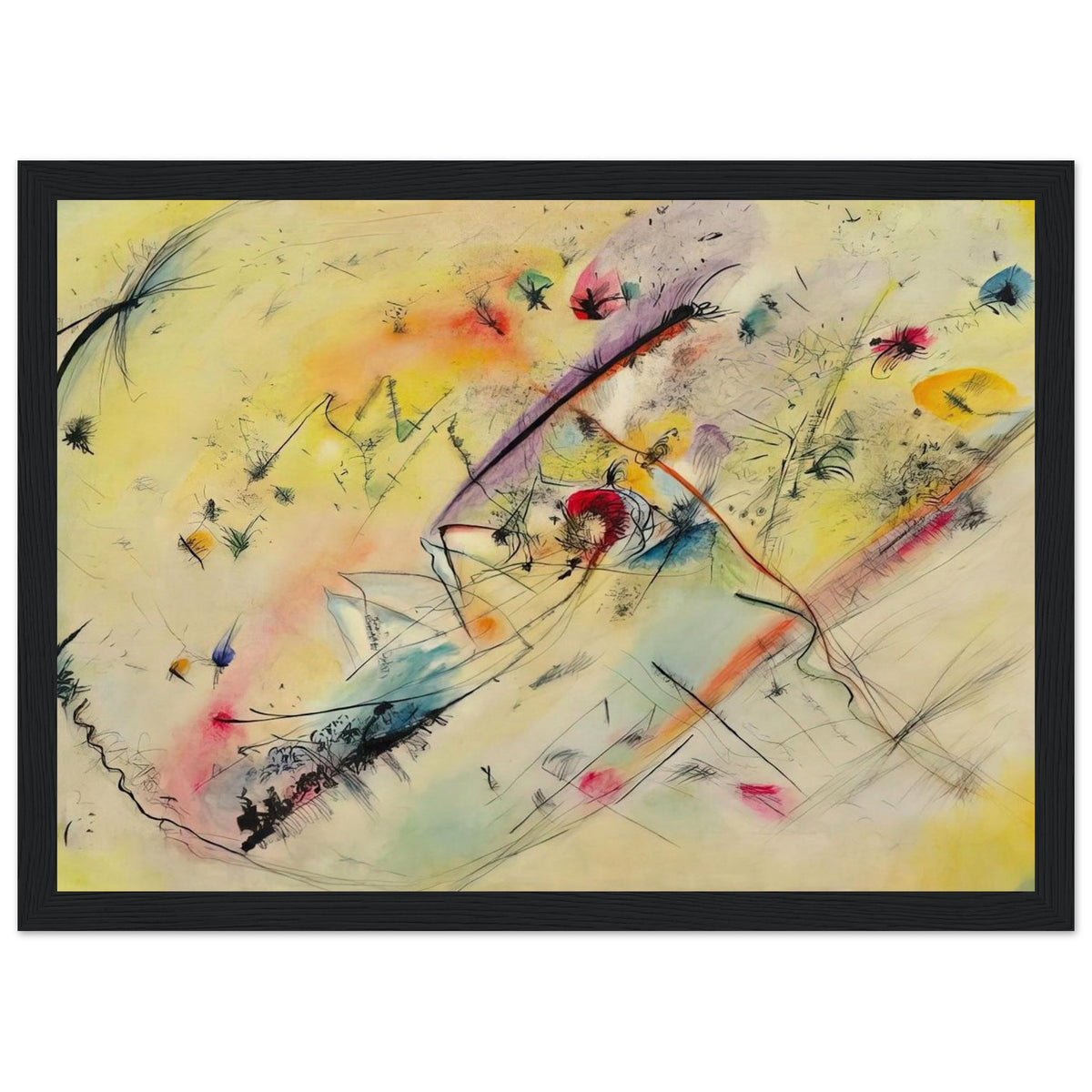 BRIGHT PICTURE 1913 Framed Poster | Wassily Kandinsky Framed Prints Wall Art | Wassily Kandinsky Shop