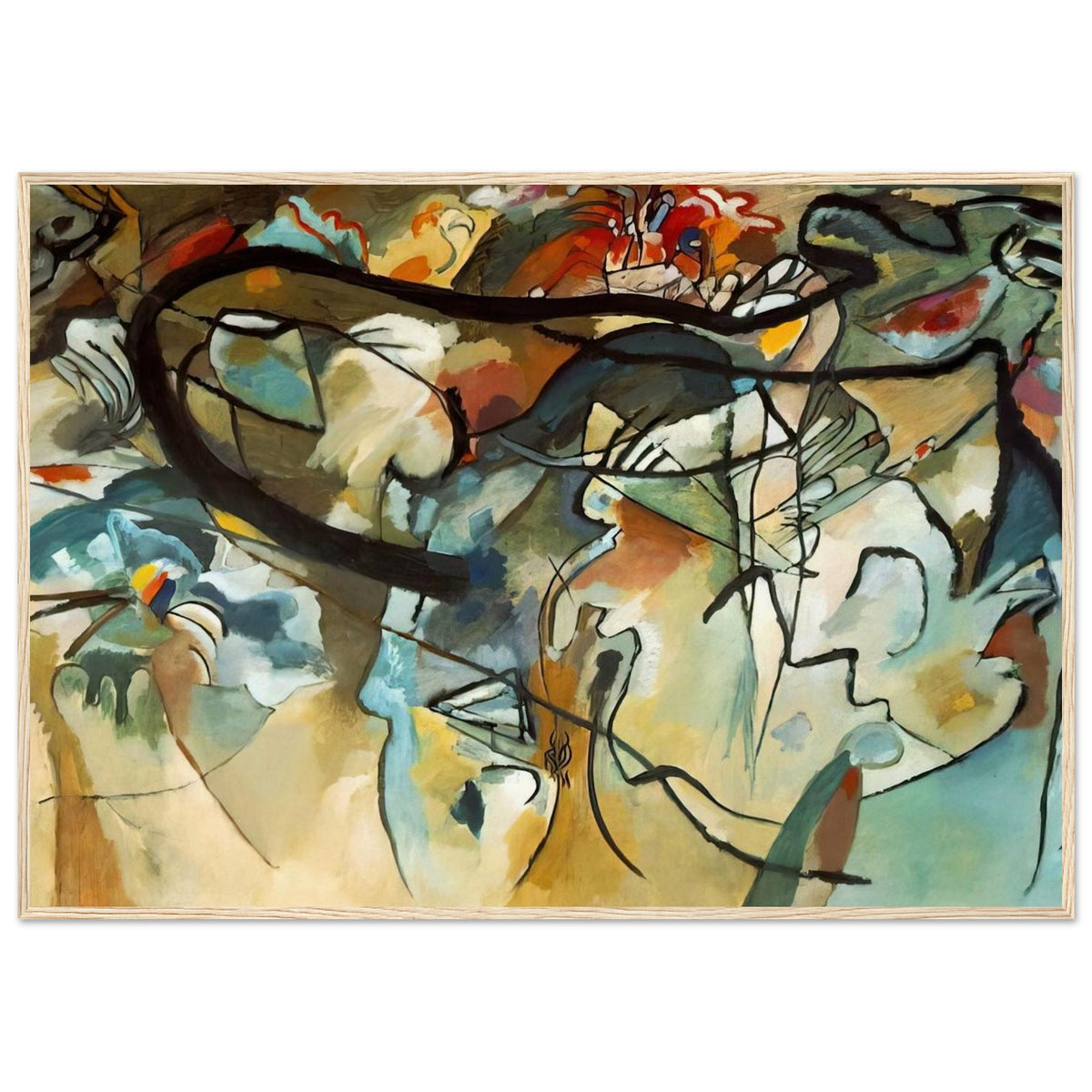 COMPOSITION V 1911 Framed Poster | Wassily Kandinsky Framed Prints Wall Art | Wassily Kandinsky Shop
