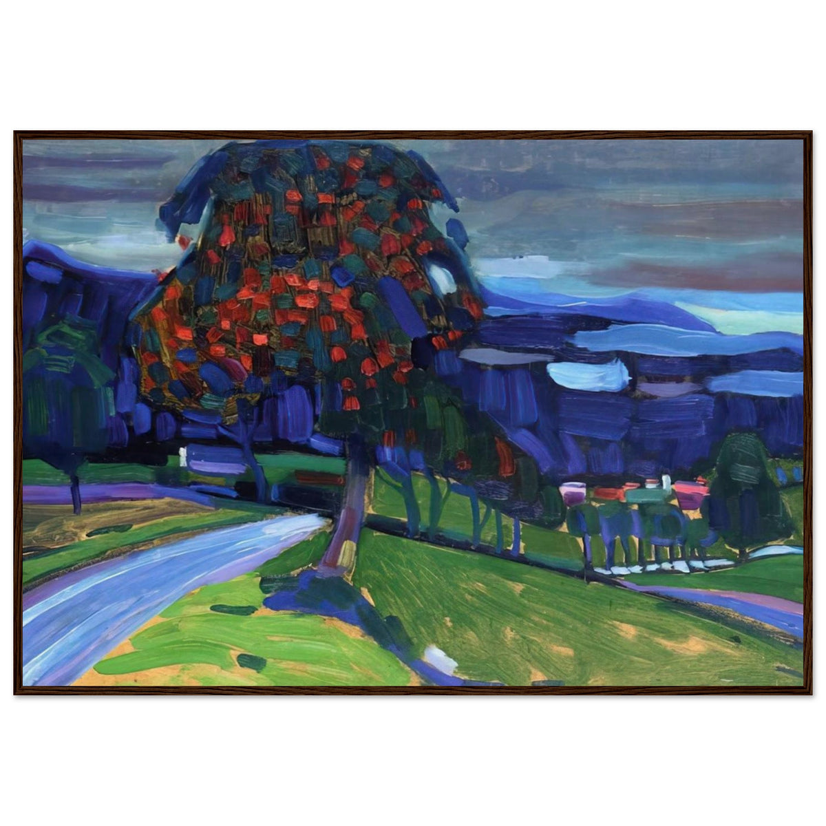 AUTUMN IN MURNAU 1908 Framed Poster | Wassily Kandinsky Framed Prints Wall Art | Wassily Kandinsky Shop