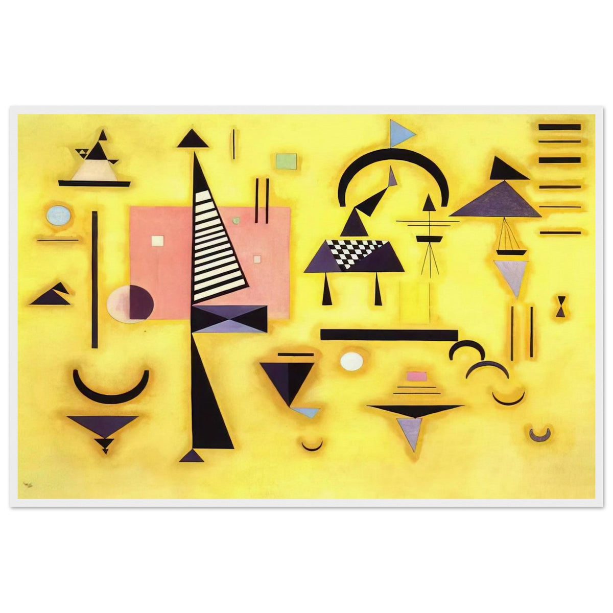 DECISIVE PINK 1932 Framed Poster | Wassily Kandinsky Framed Prints Wall Art | Wassily Kandinsky Shop