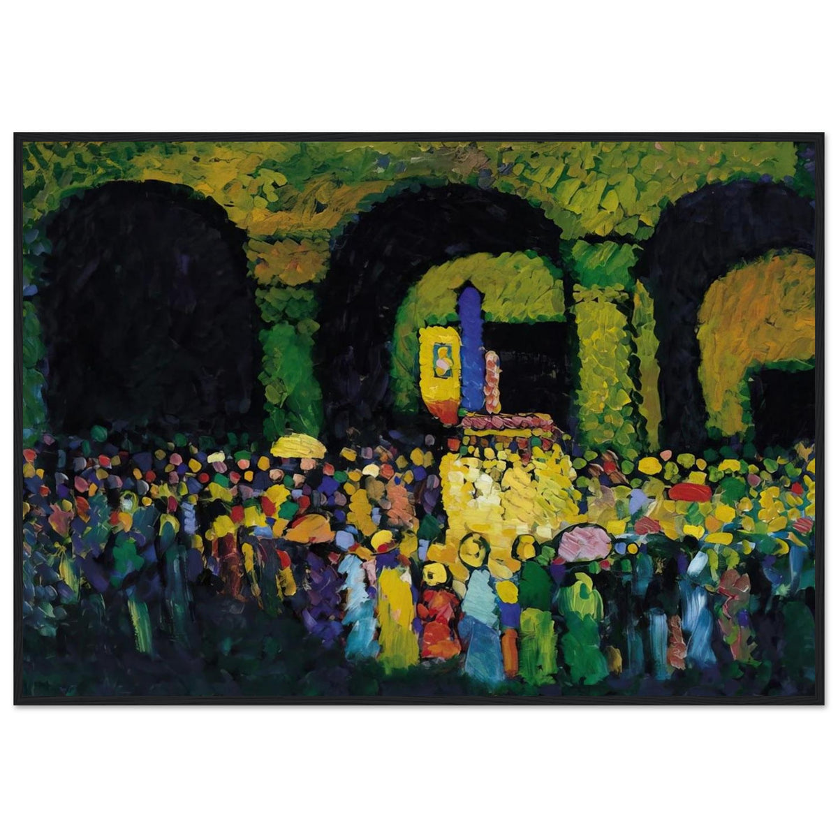 THE LUDWIGSKIRCHE IN MUNICH 1908 Framed Poster | Wassily Kandinsky Framed Prints Wall Art | Wassily Kandinsky Shop