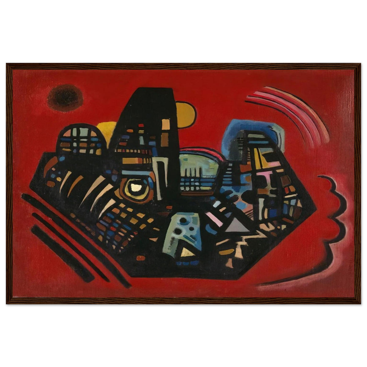 BLACK RED 1928 Framed Poster | Wassily Kandinsky Framed Prints Wall Art | Wassily Kandinsky Shop