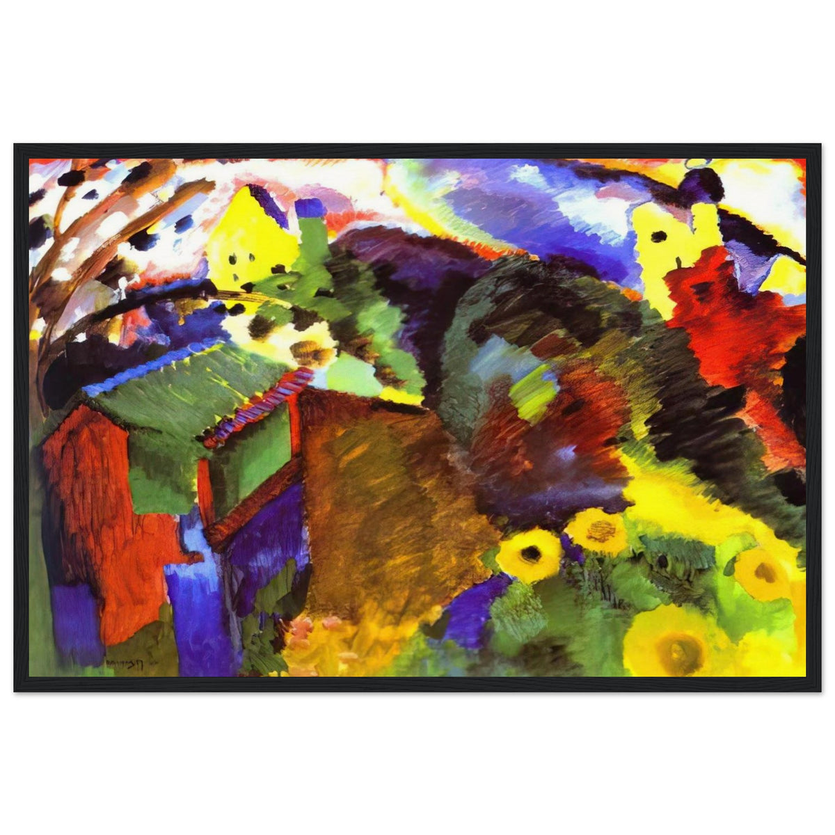 MURNAU GARDEN 1910 Framed Poster | Wassily Kandinsky Framed Prints Wall Art | Wassily Kandinsky Shop