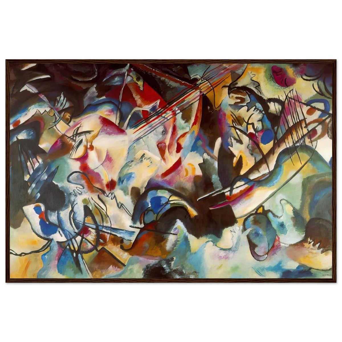 COMPOSITION VI 1913 Framed Poster | Wassily Kandinsky Framed Prints Wall Art | Wassily Kandinsky Shop