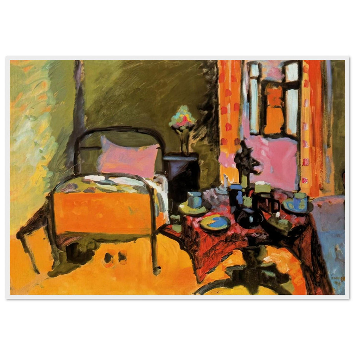 BEDROOM IN AINTMILLERSTRASSE 1909 Framed Poster | Wassily Kandinsky Framed Prints Wall Art | Wassily Kandinsky Shop
