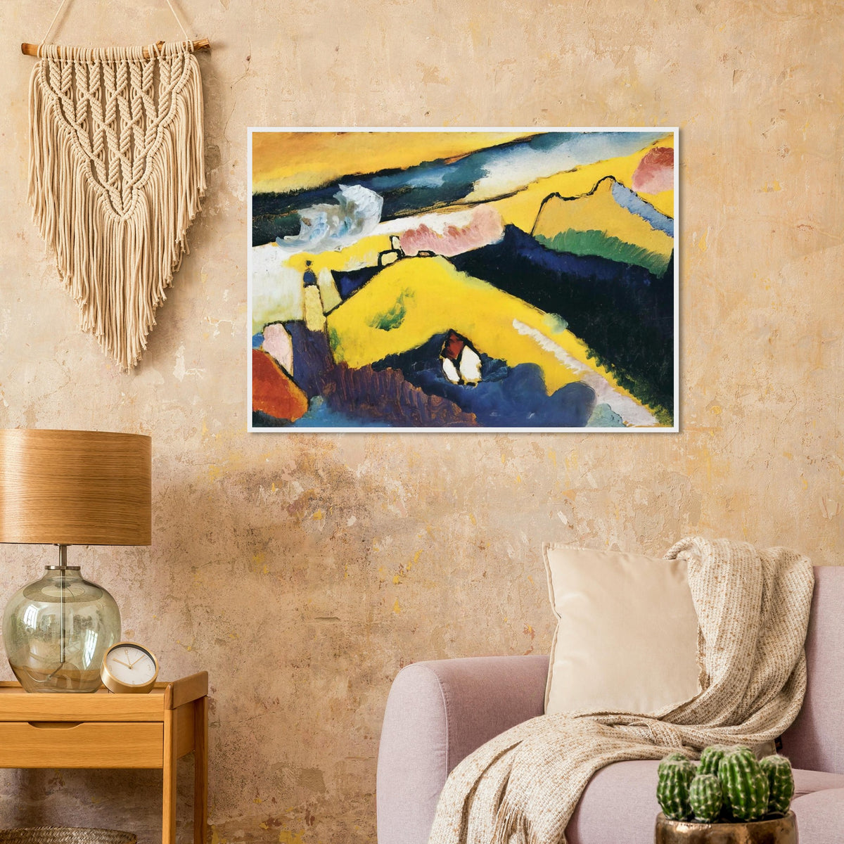 MOUNTAIN LANDSCAPE WITH CHURCH 1910 Framed Poster | Wassily Kandinsky Framed Prints Wall Art | Wassily Kandinsky Shop
