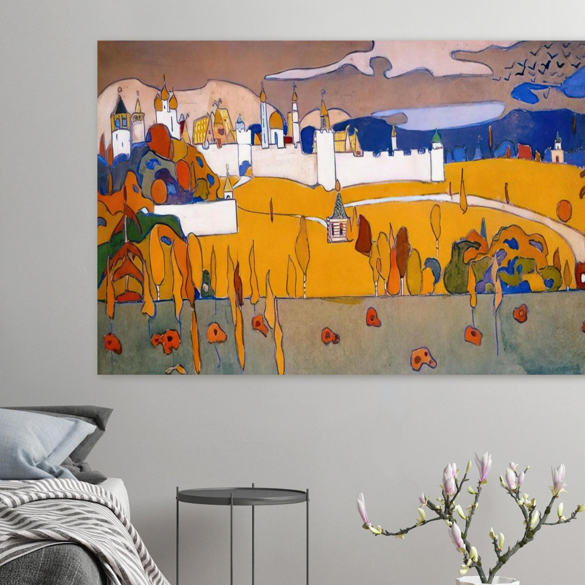 WALLED CITY IN AUTUMN LANDSCAPE 1902 Poster | Wassily Kandinsky Poster | Wassily Kandinsky Shop