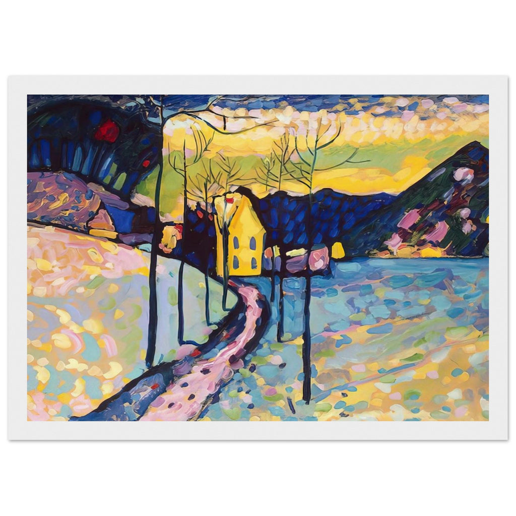 WINTER LANDSCAPE 1909 Framed Poster | Wassily Kandinsky Framed Prints Wall Art | Wassily Kandinsky Shop