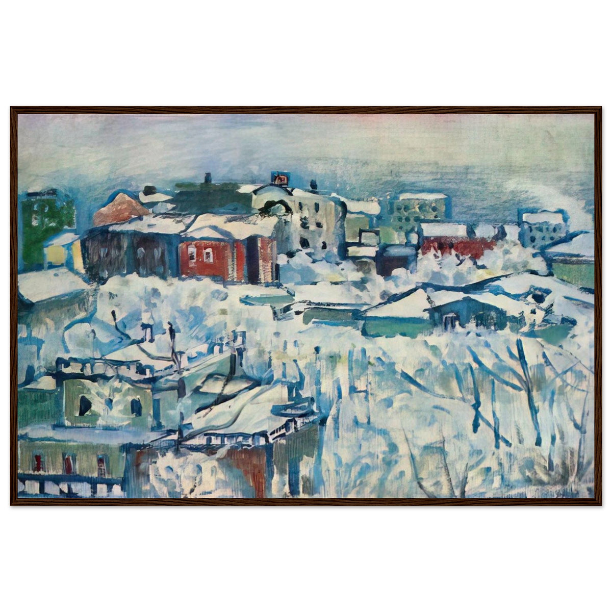 MOSCOW SMOLENSKY BOULEVARD STUDY 1916 Framed Poster | Wassily Kandinsky Framed Prints Wall Art | Wassily Kandinsky Shop
