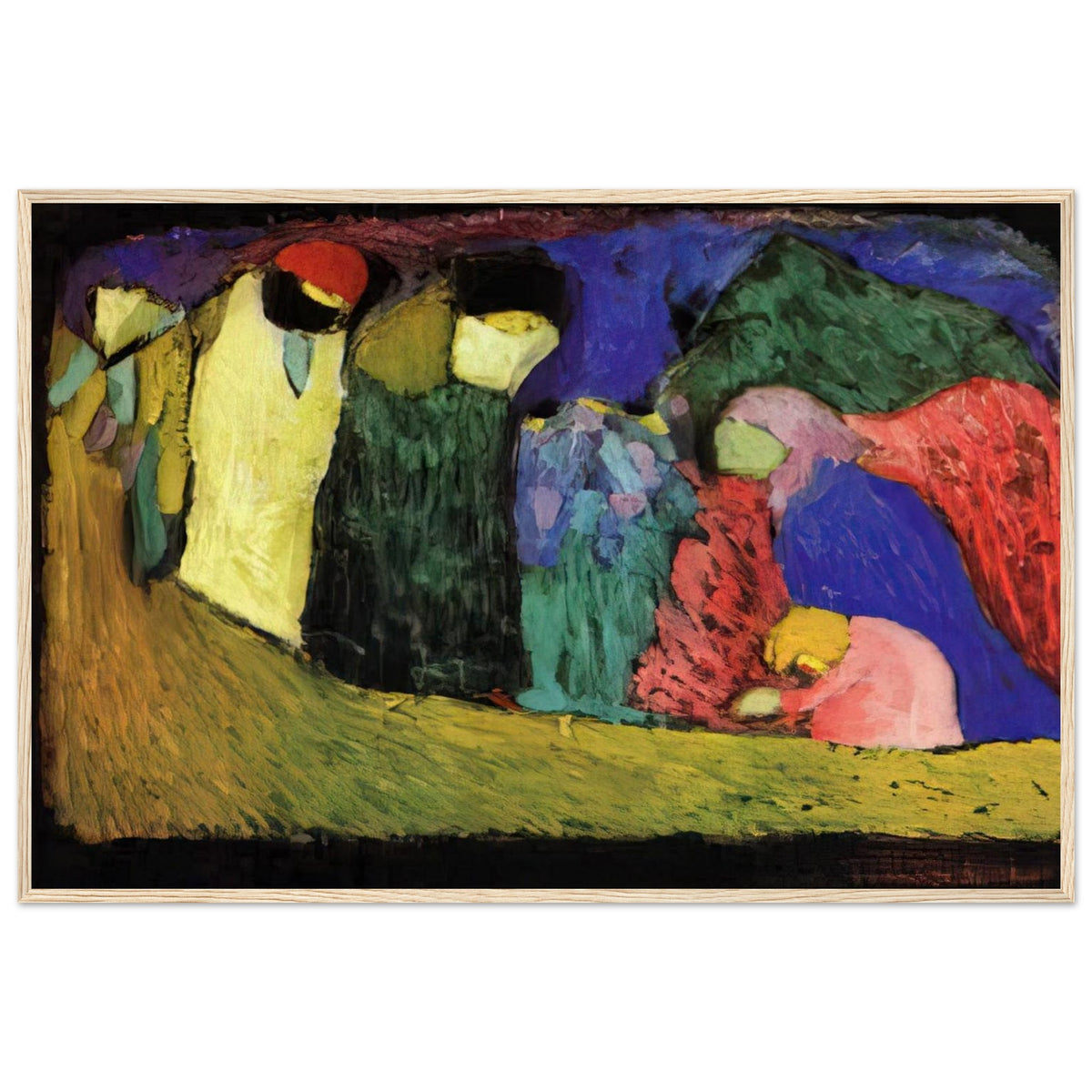 ENCOUNTER 1908 Framed Poster | Wassily Kandinsky Framed Prints Wall Art | Wassily Kandinsky Shop