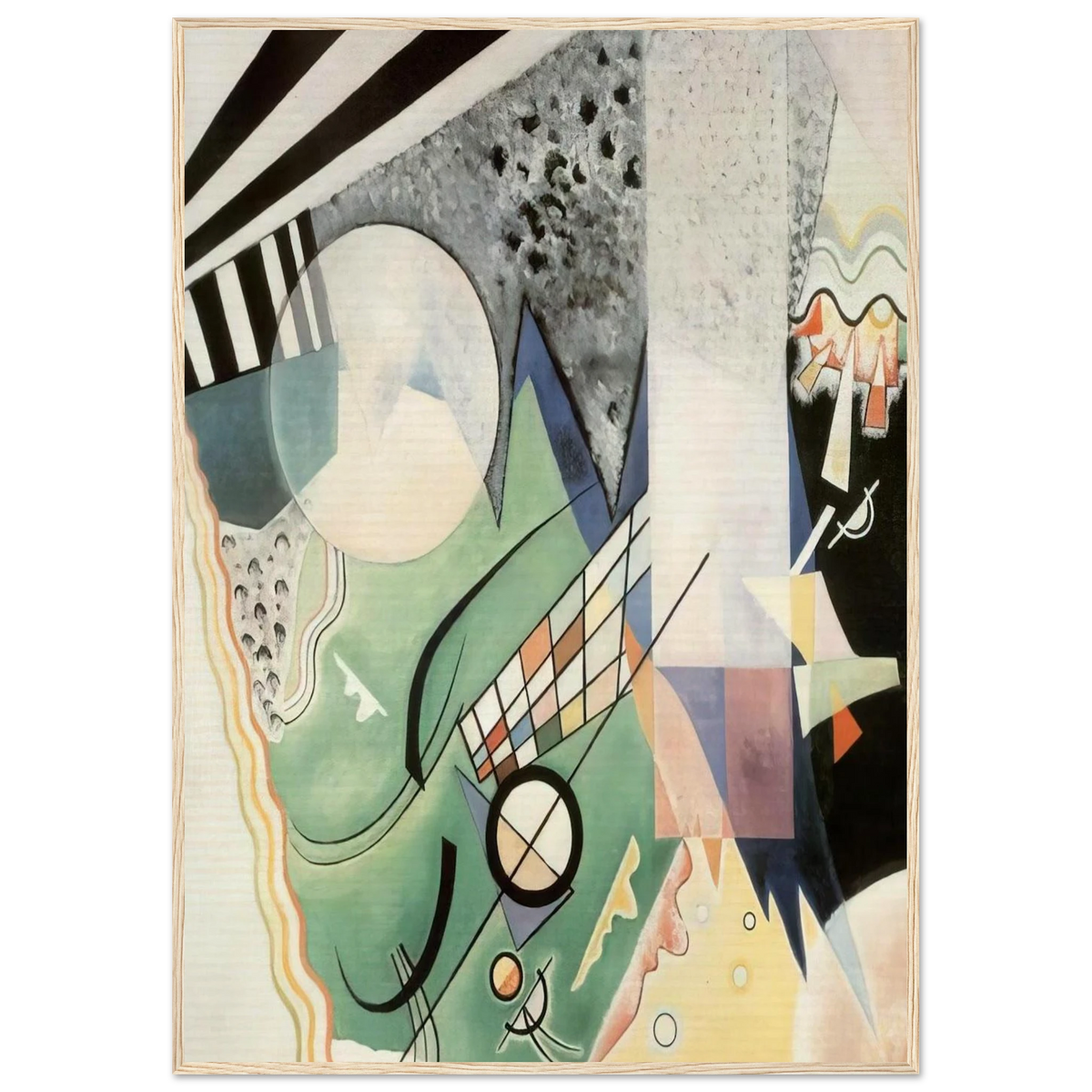 GREEN COMPOSITION 1923 Framed Poster | Wassily Kandinsky Framed Prints Wall Art | Wassily Kandinsky Shop