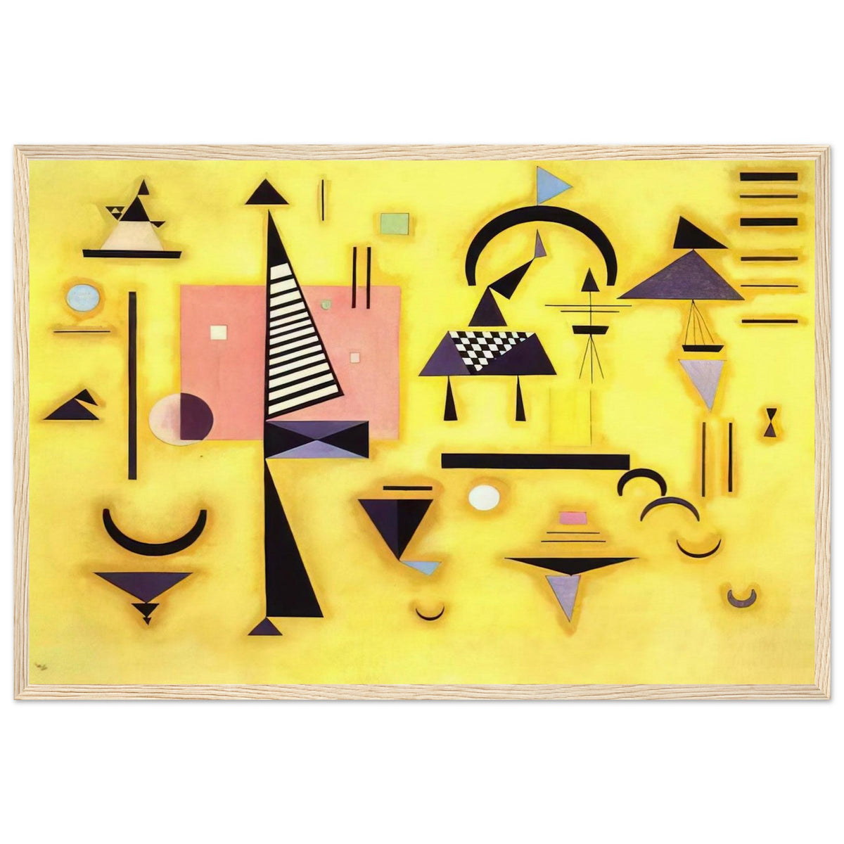 DECISIVE PINK 1932 Framed Poster | Wassily Kandinsky Framed Prints Wall Art | Wassily Kandinsky Shop