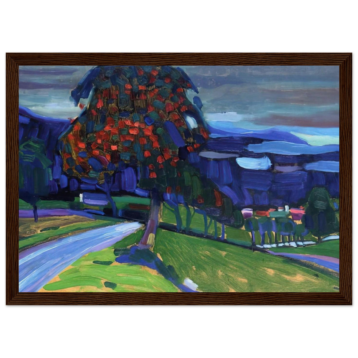 AUTUMN IN MURNAU 1908 Framed Poster | Wassily Kandinsky Framed Prints Wall Art | Wassily Kandinsky Shop