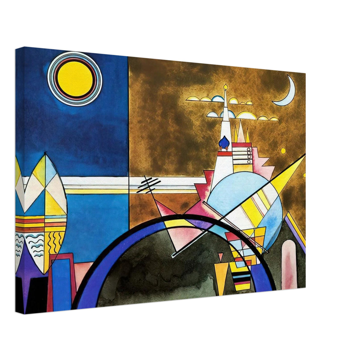 PICTURE XVI THE GREAT GATE OF KIEV STAGE SET FOR MUSSORGSKY S PICTURES AT AN EXHIBITION IN 1928 Canvas | Wassily Kandinsky Canvas | Wassily Kandinsky Shop