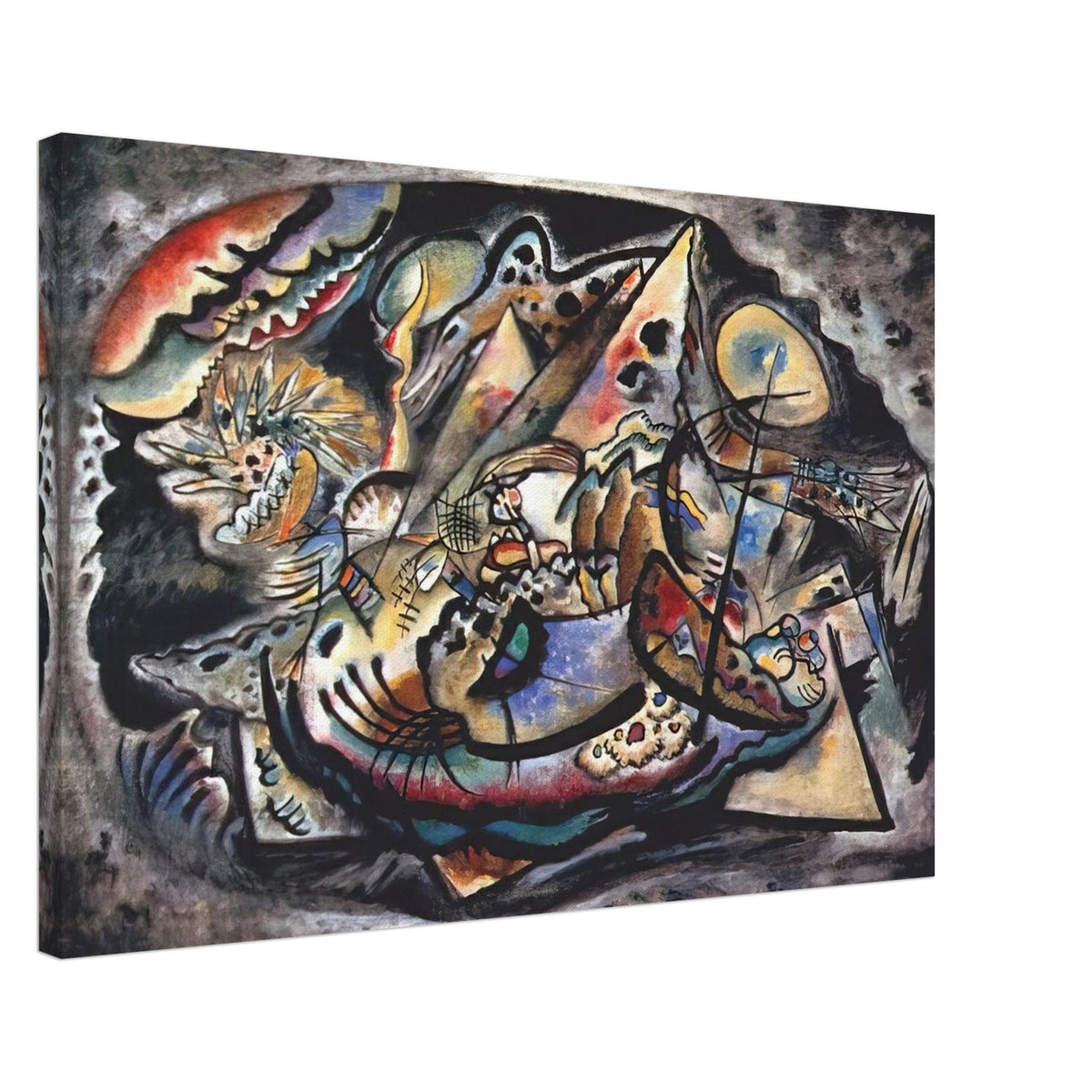 GREY OVAL 1917 Canvas | Wassily Kandinsky Canvas | Wassily Kandinsky Shop