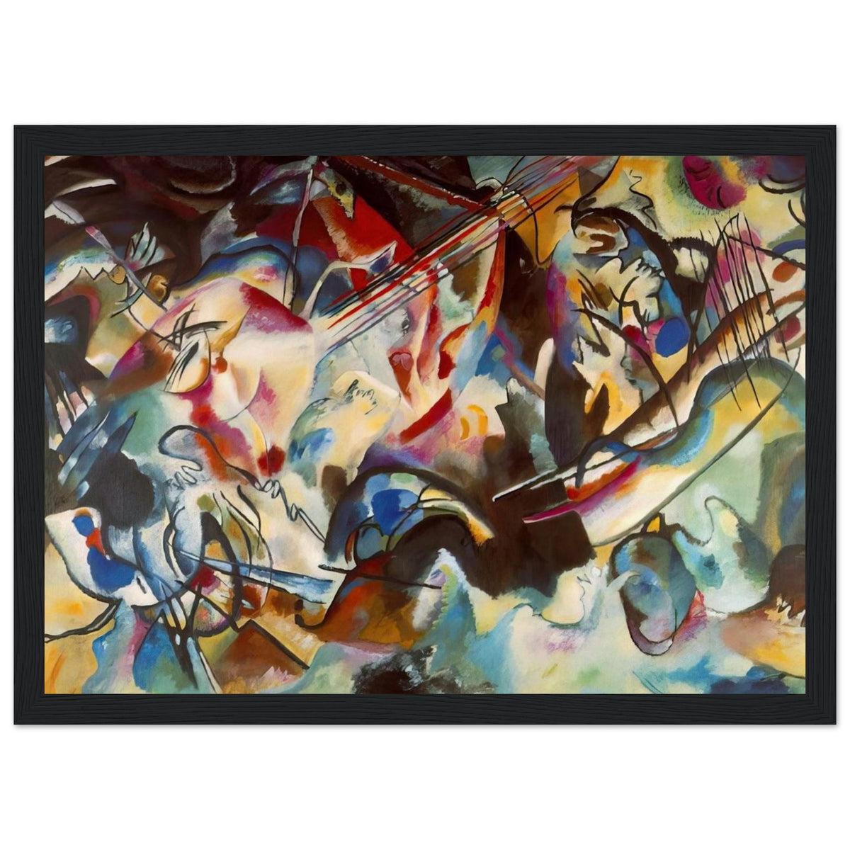 COMPOSITION VI 1913 Framed Poster | Wassily Kandinsky Framed Prints Wall Art | Wassily Kandinsky Shop