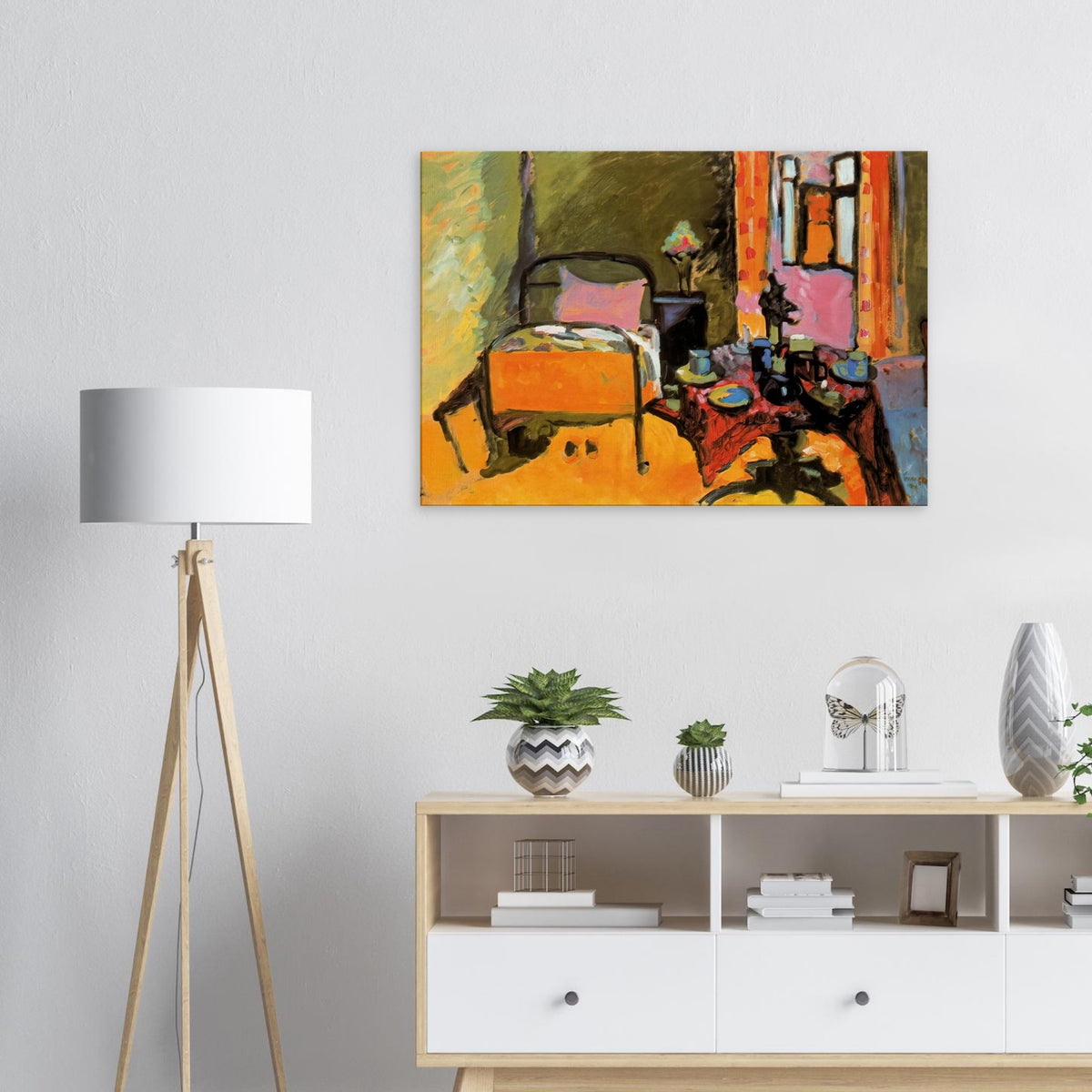BEDROOM IN AINTMILLERSTRASSE 1909 Canvas | Wassily Kandinsky Canvas | Wassily Kandinsky Shop