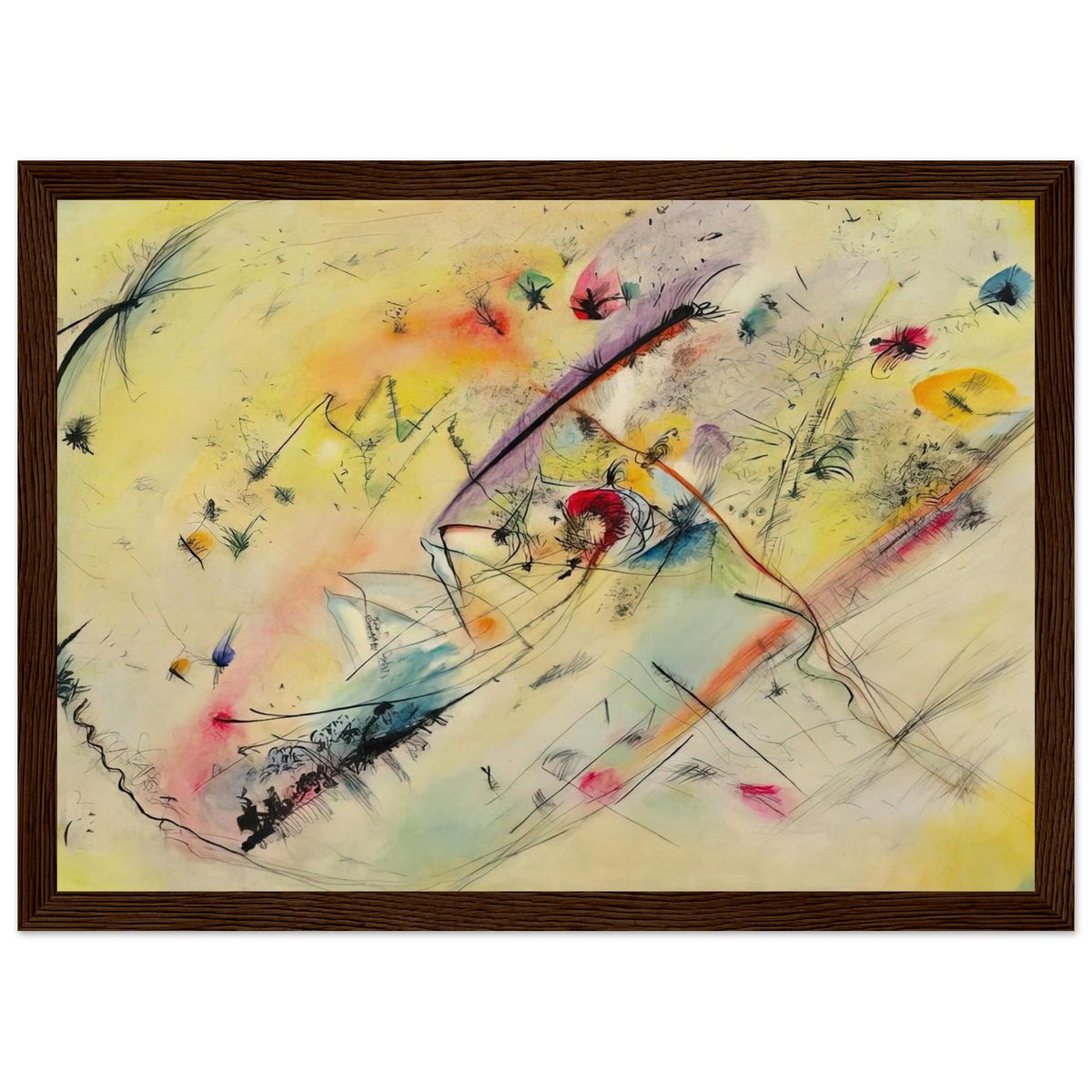 BRIGHT PICTURE 1913 Framed Poster | Wassily Kandinsky Framed Prints Wall Art | Wassily Kandinsky Shop