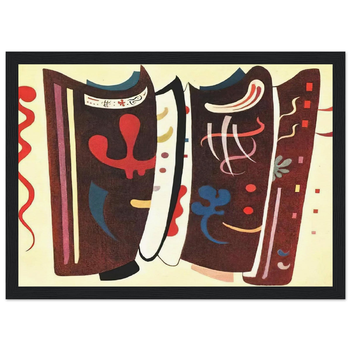 BROWN WITH SUPPLEMENT 1935 Framed Poster | Wassily Kandinsky Framed Prints Wall Art | Wassily Kandinsky Shop