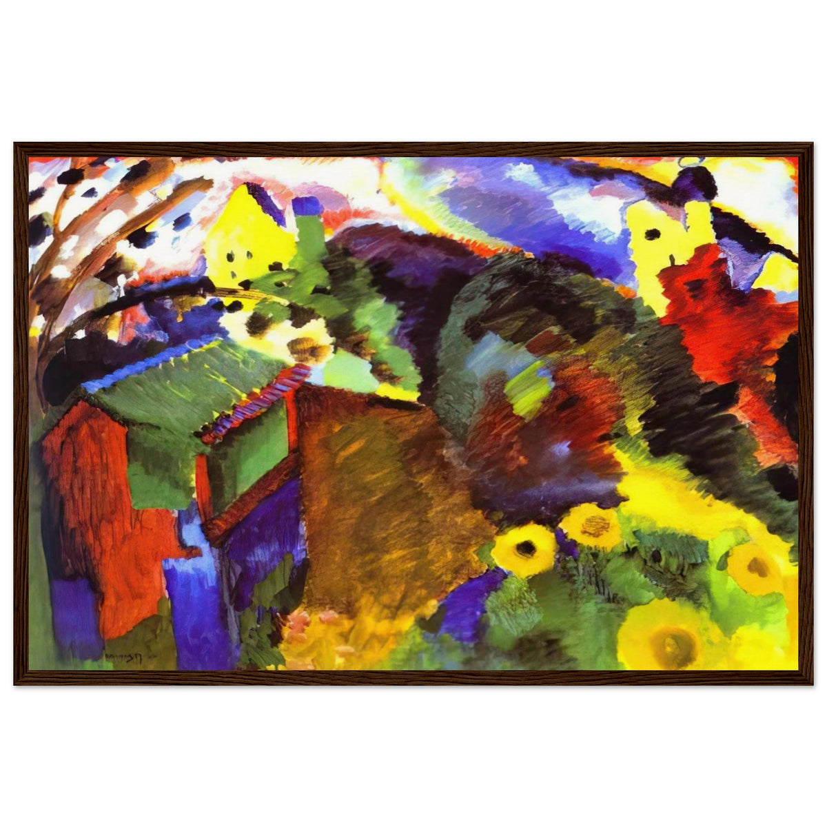 MURNAU GARDEN 1910 Framed Poster | Wassily Kandinsky Framed Prints Wall Art | Wassily Kandinsky Shop