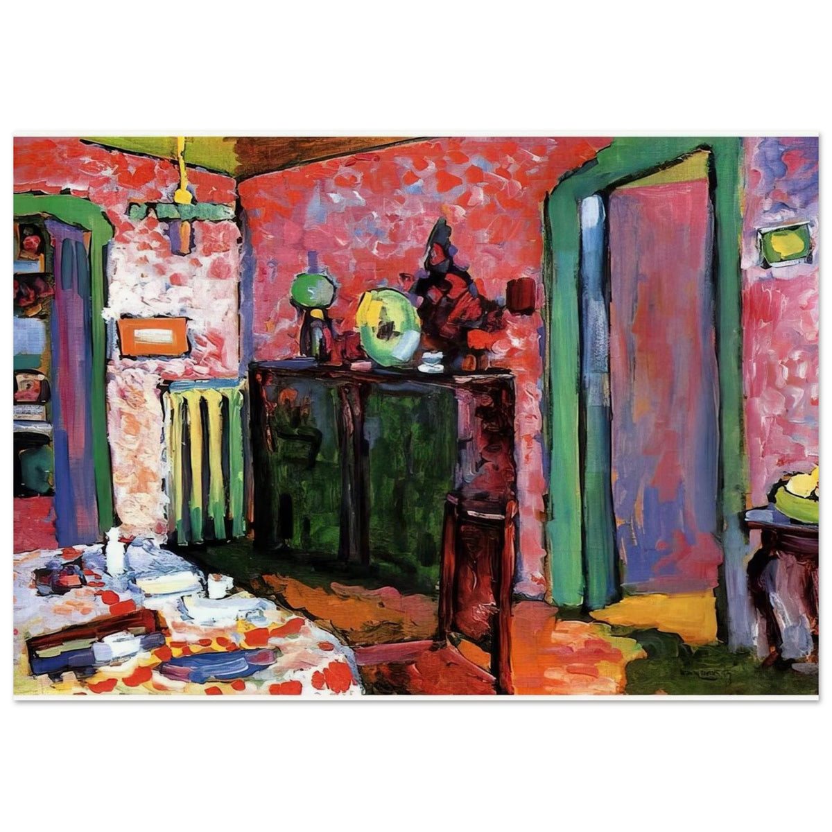 INTERIOR MY DINING ROOM 1909 Poster | Wassily Kandinsky Poster | Wassily Kandinsky Shop