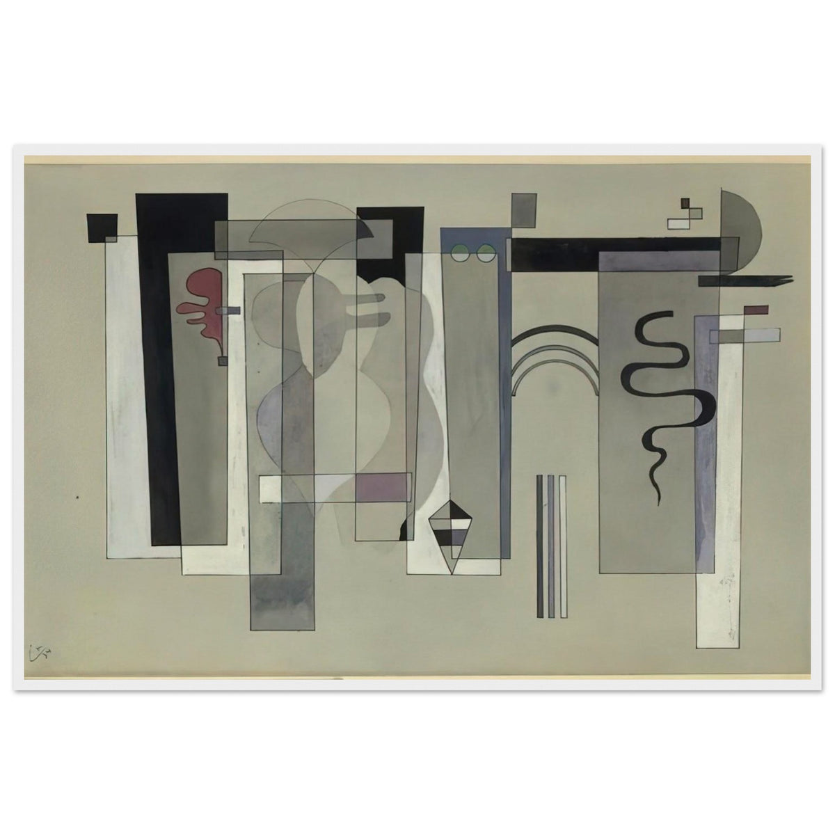SURFACES MEETING 1934 Framed Poster | Wassily Kandinsky Framed Prints Wall Art | Wassily Kandinsky Shop