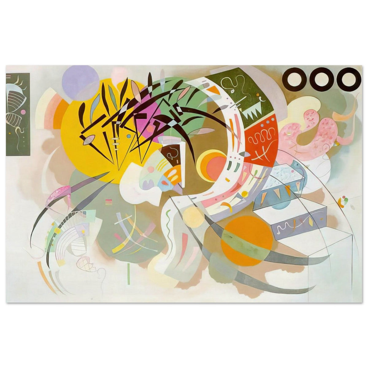 DOMINANT CURVE 1936 Poster | Wassily Kandinsky Poster | Wassily Kandinsky Shop