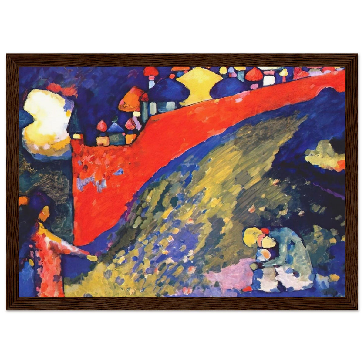 RED WALL DESTINY 1909 Framed Poster | Wassily Kandinsky Framed Prints Wall Art | Wassily Kandinsky Shop